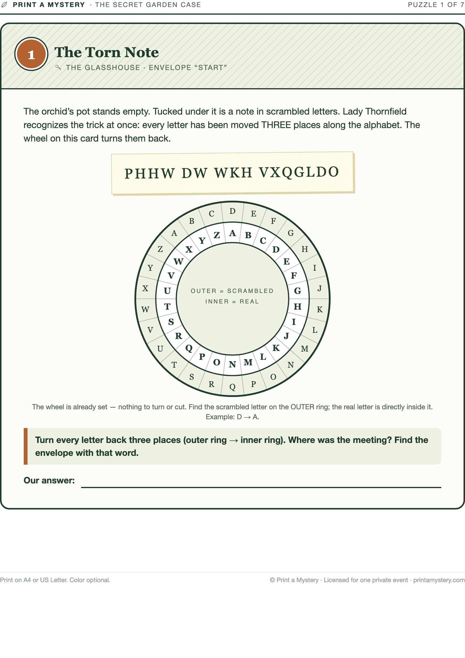 Puzzle 1 — The Torn Note